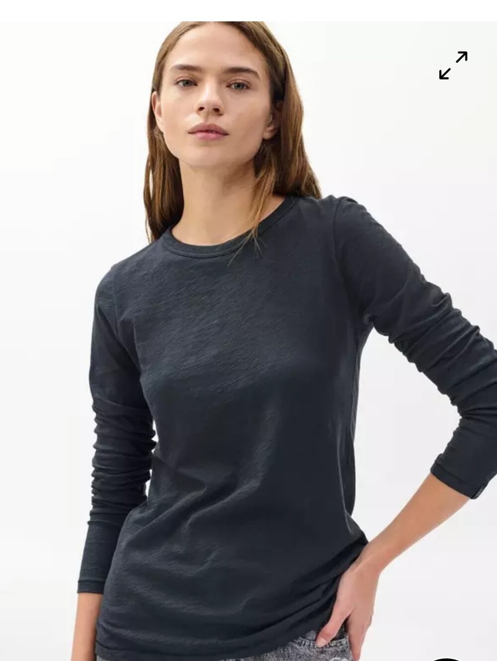 rag & bone The Slub LS Tee Black L Bundle Of 2